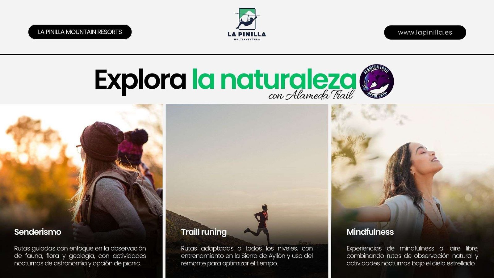 Multiaventura La Pinilla Mountain Resorts Madrid Segovia España senderismo mindfulness buggies nieve trail empresas amigos familia gastronomía niños parapente astronomía22